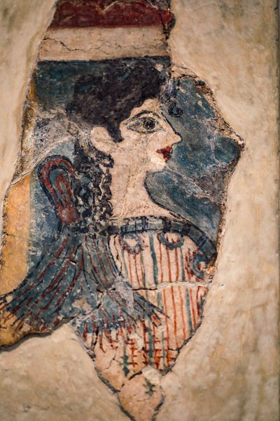Afresco de fezes de acampamento de Minoan