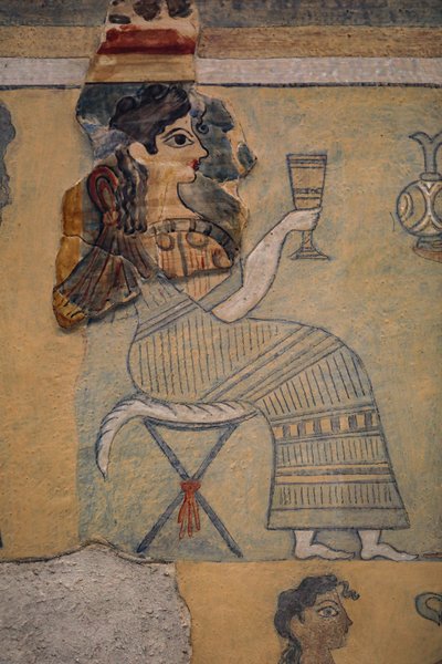 Afresco de fezes de acampamento de Minoan