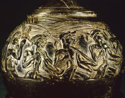 Vaso da colheitadeira, de Hagia Triada, c.1550-1500 aC (esteatito) de Minoan