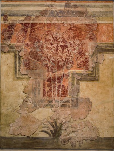 Composição minóica. Painel do "Liliy Frescos" de Minoan