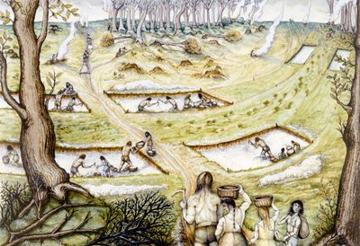 Cavar valas de defesa, século 5 aC, c1990-2010 de Miranda Schofield