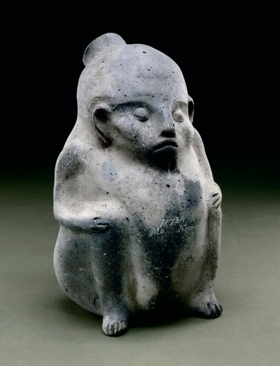 Embarcação de efígie humana, 1100-1300 (cerâmica) de Mississippian culture
