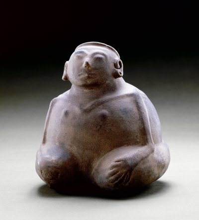 Embarcação de efígie humana, 1300-1500 (cerâmica) de Mississippian culture