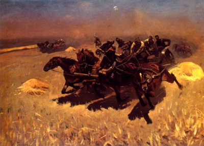 corrida de carros russos de Mitrofan Borisovic Grekov