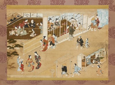 Quartos de prazer de Yoshiwara, c1670-c1685 de Miyagawa Chōshun