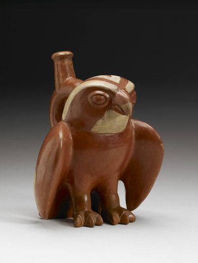 Hawk Vessel, 200-450 DC (faiança com deslizamento) de Moche Moche