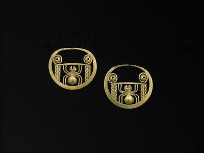 Par de anéis de nariz de Moche Moche