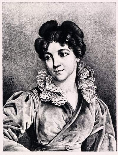 Retrato de Tsountes Praskovya Petrovna Kutaisova 1784-1870, 1827 de Modest Dmitryevich Rezvoy