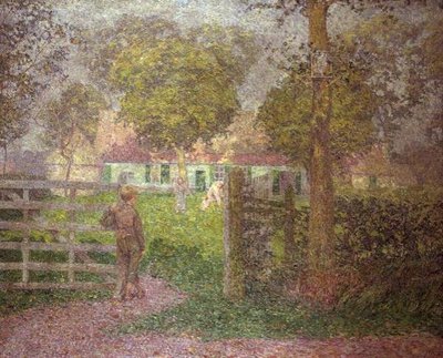 The Homestead, c.1910 (óleo sobre tela) de Modest Huys
