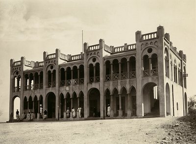 Construir um Império na Era Fascista: a Delegacia de Polícia de Agordat, 09/05/1936 (foto a p/b) de Modestino Baldinetti