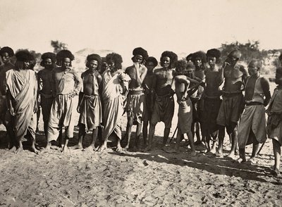 Construir um império na era fascista: tribo de Beni Amer, 09/05/1936 (foto a p/b) de Modestino Baldinetti