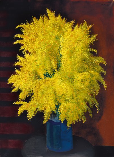 Bouquet de Mimosas, c.1930 (óleo sobre tela) de Moise Kisling
