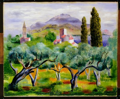 Paisagem, c.1920 de Moise Kisling