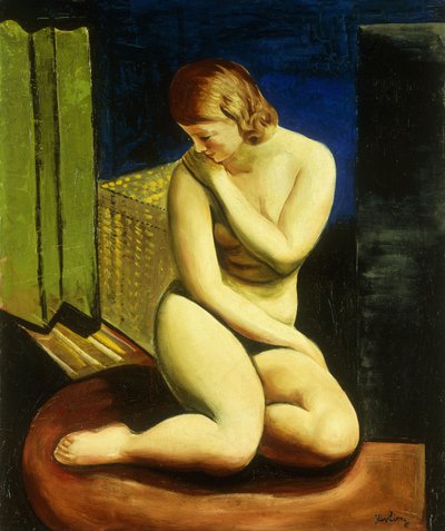 Nu feminino sentado; Femme Nue Assise de Moise Kisling