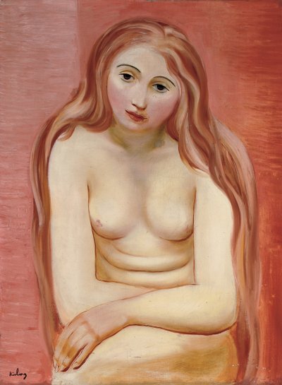 Nu sentado; Nu assis de Moise Kisling
