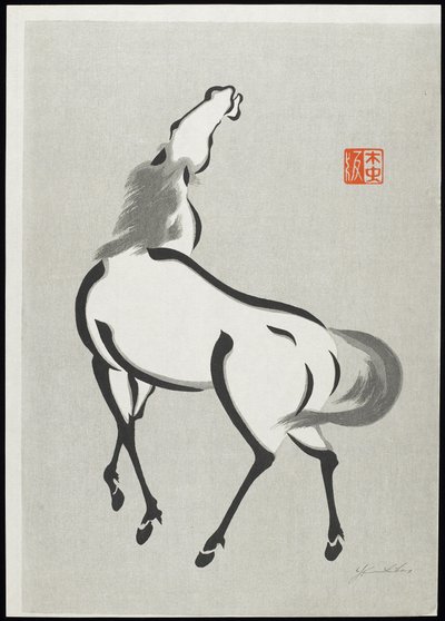 Cavalo (C) de Mokuchu Urushibara