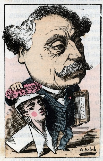 Retrato de Alexandre Dumas Jr. (1824-1895) Escritor francês. de Moloch