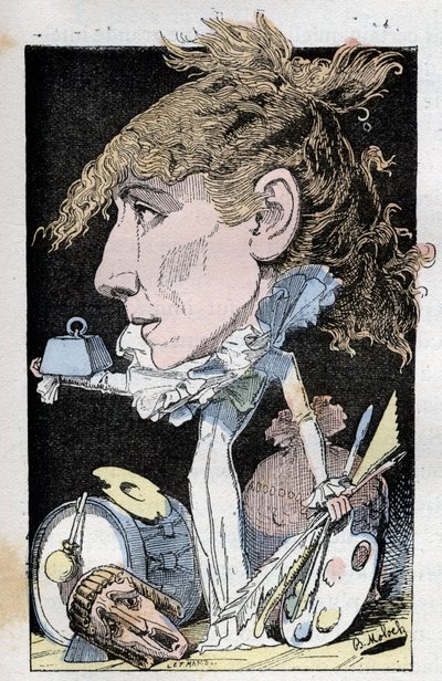 Retrato da comediante Henriette Rosine Bernard esta Sarah Bernhardt (1844-1923) de Moloch