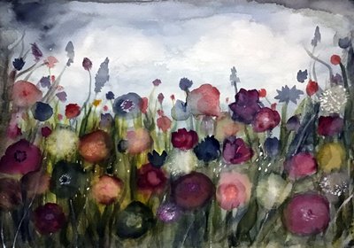 Campo de flores de sonho de Monica Lindblom