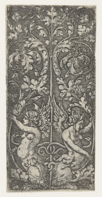 Ornamento com duas esfinges de Monogrammist AC