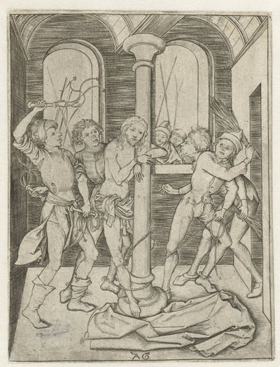 Flagelo de Cristo História de paixão (título da série) de Monogrammist AG