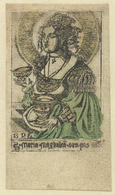Maria Madalena
S. Maria Magdalen ora pro nobis (título sobre o objecto) de Monogrammist BD (graveur)