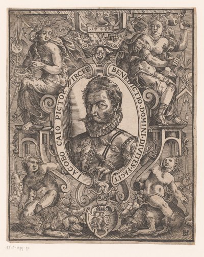 Retrato de Jacob Cay de Monogrammist DH (Duitsland)