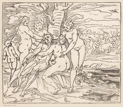 Vénus chora a morte de Adónis de Monogrammist GGN (attributed to)