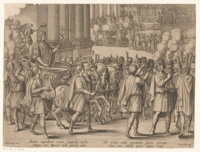 Entrada de Scipio Africanus após a sua vitória sobre Cartago
História de Scipio Africanus (título da série) de Monogrammist ICG