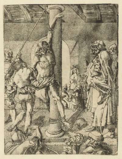 Martírio de São Sebastião de Monogrammist LH (Nederlanden)