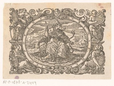 Cidade Virgem de Veneza de Monogrammist VF (graveur)