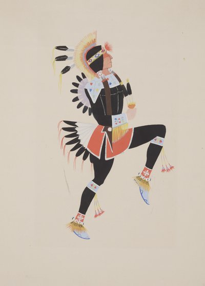 Painel  1, c.1934 (aquarela) de Monroe Tsatoke
