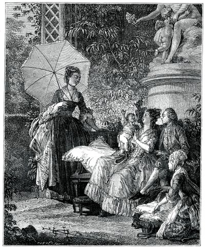 O prazer da maternidade, 1885. de Moreau