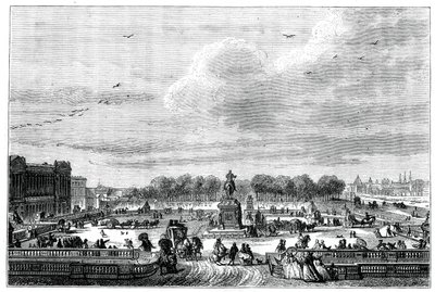 Os jardins de um palácio francês do rei Luís XV, 1763 1885. de Moreau