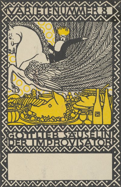 Ato 8: Gottlieb Säuselin, o improvisador Variedade número 8: Gottlieb Säuselin, o improvisador..., 1907. de Moritz Jung