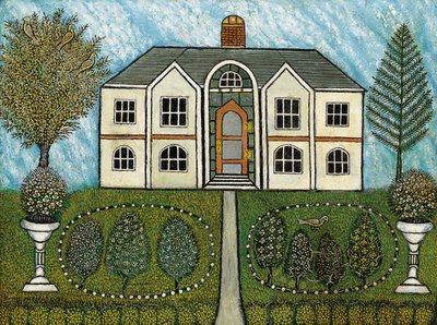Casa com Fontes de Água de Morris Hirshfield