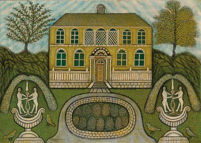 Casa com Fontes de Água de Morris Hirshfield
