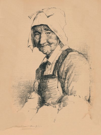 Retrato de uma mulher velha, c1890, 1894 de Mortimer L Menpes