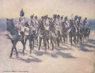 O Corpo Imperial de Cadetes no Durbar, 1903 de Mortimer L Menpes