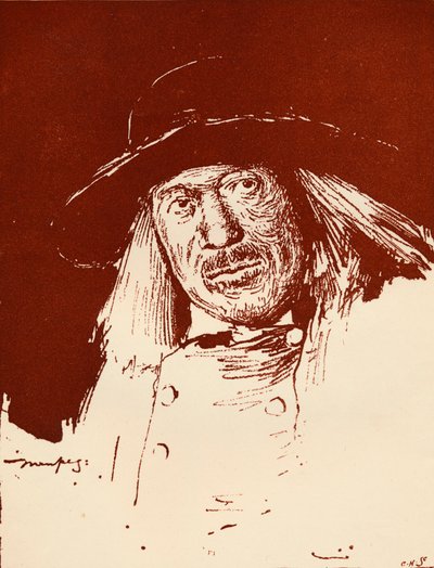 Um camponês da Bretanha, c1898 de Mortimer Ludington Menpes