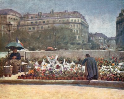 Um mercado de flores de Mortimer Ludington Menpes