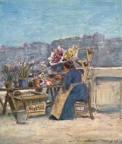 Uma barraca de flores de Mortimer Ludington Menpes