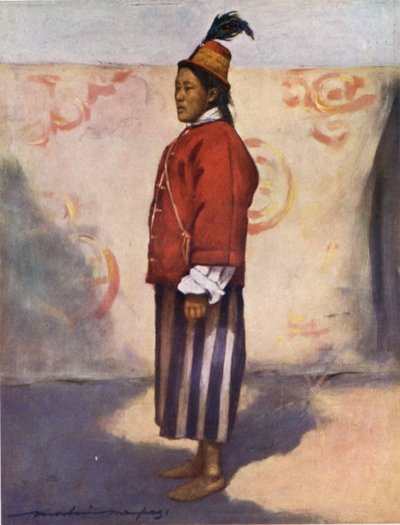 Um Soldado do Maharaja de Sikkim (cor litho) de Mortimer Ludington Menpes