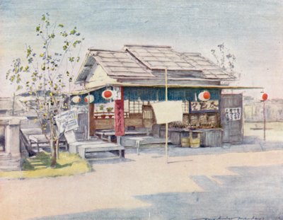 Uma casa de chá de Mortimer Ludington Menpes