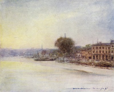 Além da ponte de Hammersmith de Mortimer Ludington Menpes