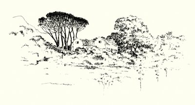 Fazenda de Cecil J Rhodes (litho) de Mortimer Ludington Menpes