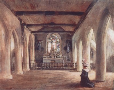 Igreja de São Mody (litografia a cores) de Mortimer Ludington Menpes