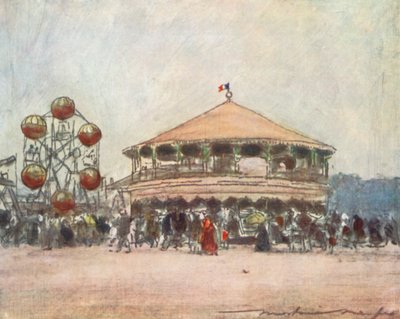 Fete perto do Hotel Des Invalides de Mortimer Ludington Menpes