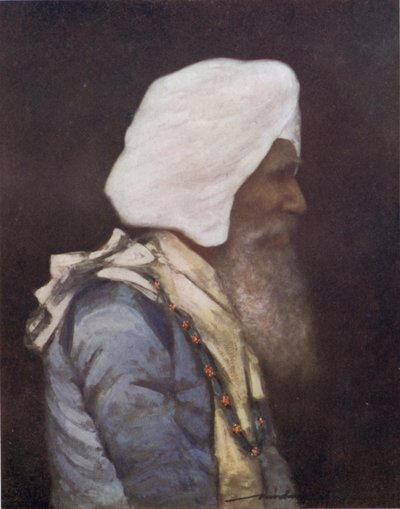O Maharaja de Nabha (cor litho) de Mortimer Ludington Menpes