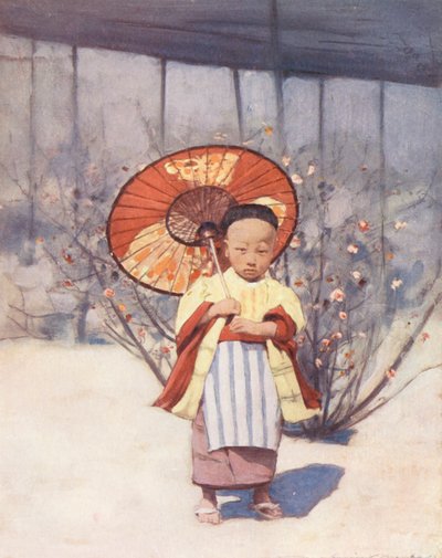 As crianças do mundo: Japonês, um dos nossos novos aliados (litografia a cores) de Mortimer Ludington Menpes